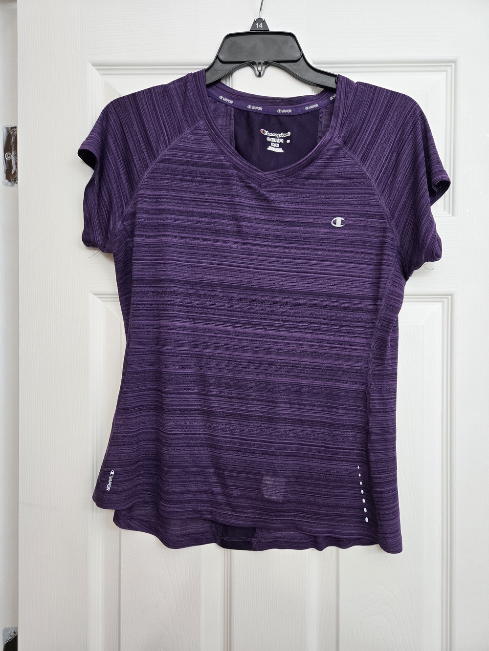 Champion Women’s Purple Heather Short Sleeve Athletic Tee